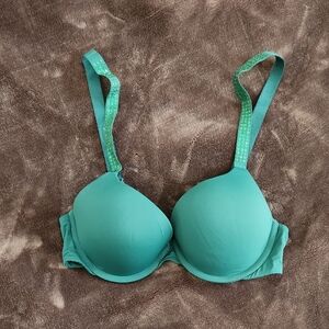 Green Women's Bra